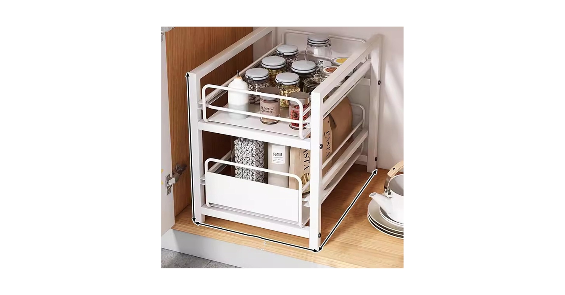 お値引きセール中！アンティー クラック キャビネット オークアンティークキャビネットW1800シャビーホワイト@大阪東京